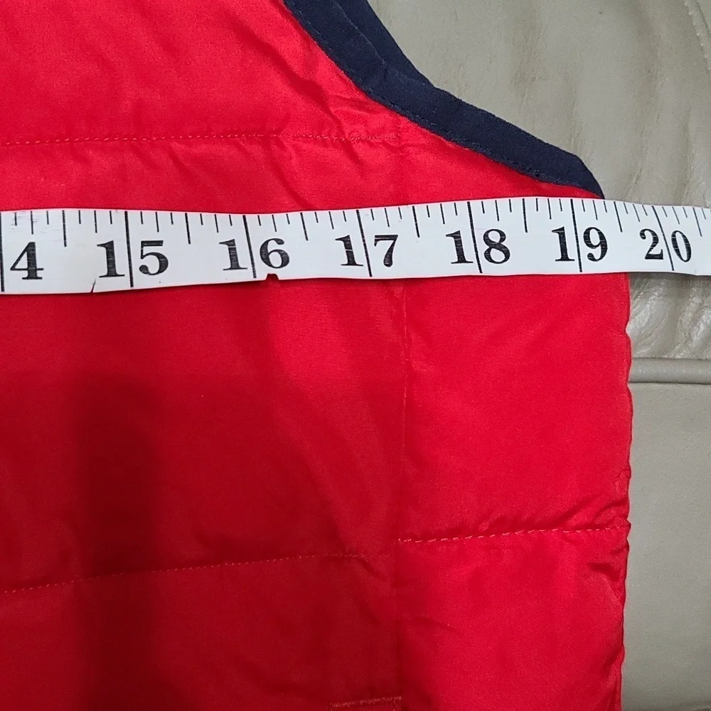 Gap Kids Boys/Girls(Unisex?) Quilted Vest Red/Black? Zips Pockets Sz‎ XL EUC